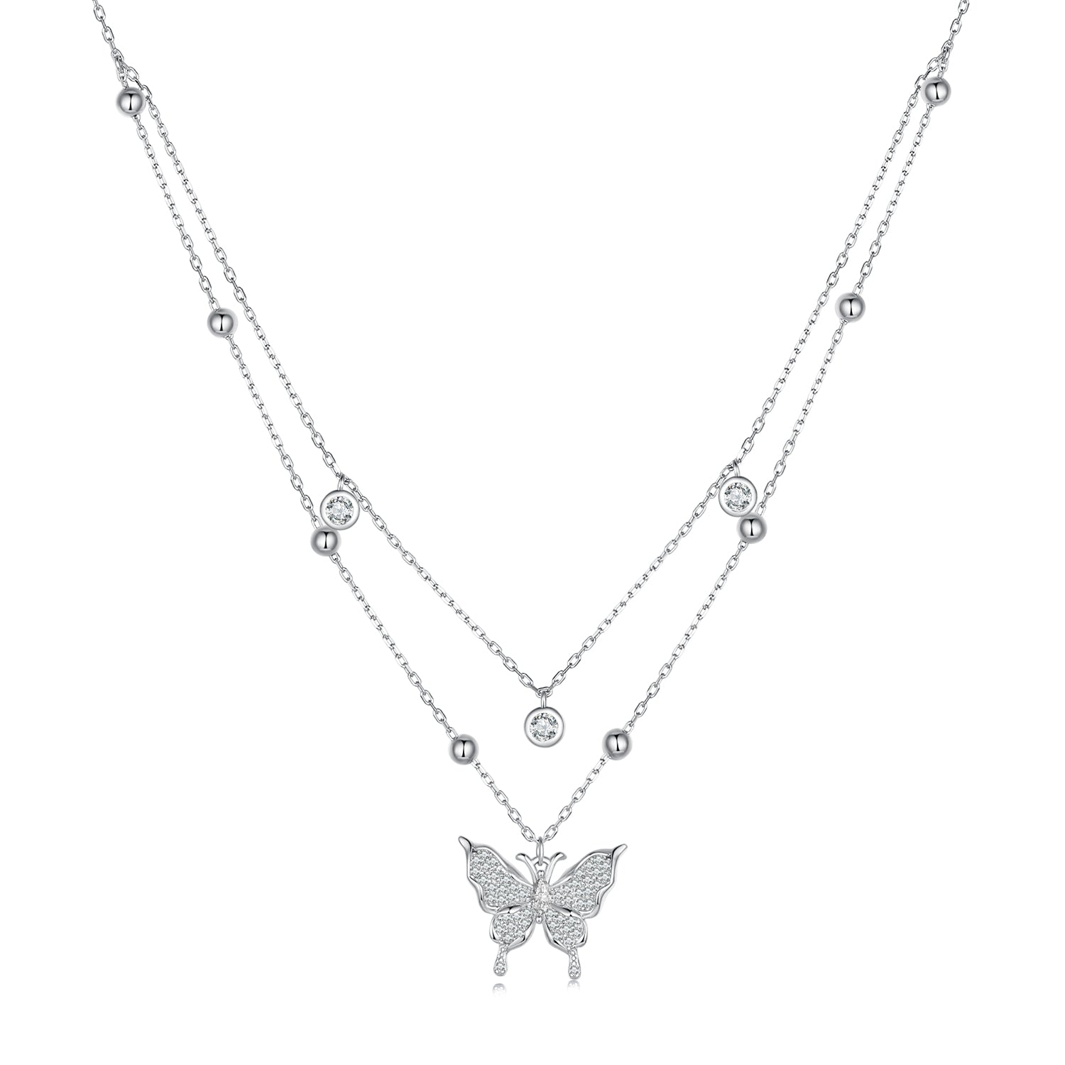 Butterfly clasp deals necklace