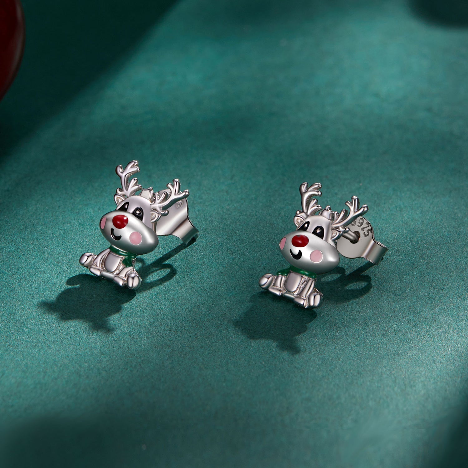 Sterling silver reindeer earrings online